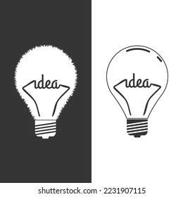 Bright Idea Light Bulb On Off Stock Vector (Royalty Free) 2231907115 | Shutterstock