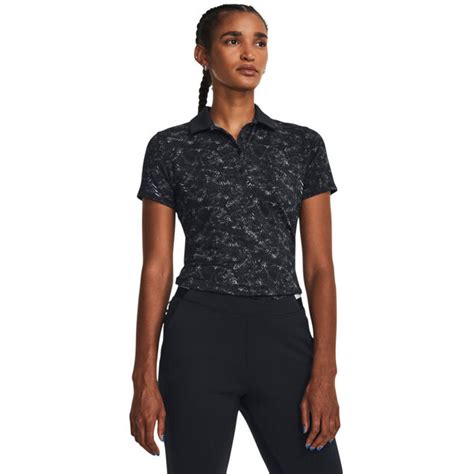 Under Armour Ladies Zinger Printed Golf Polo Shirt From American Golf