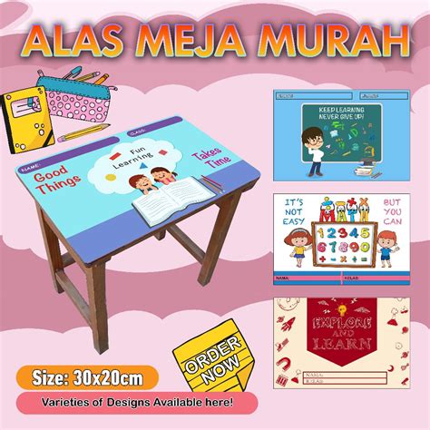 Alas Meja Murid Kelas Sekolah Hiasan Terbaru Ready Stock Student Table