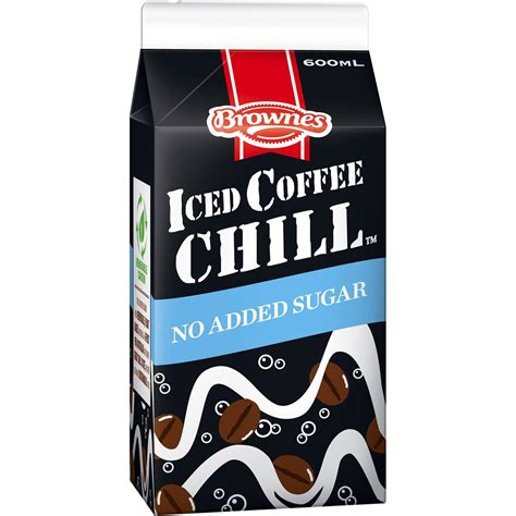 Brownes Chill Iced Coffee No Added Sugar 600ml Woolworths