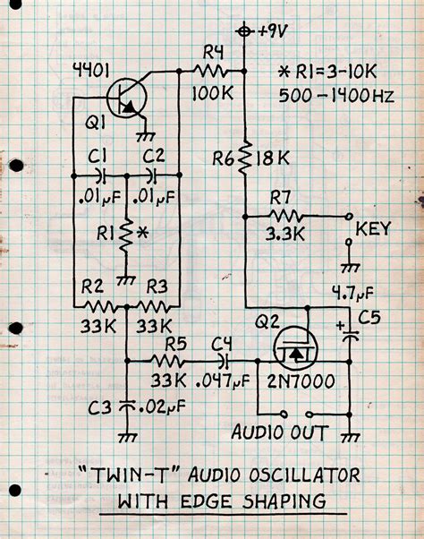 Morse Code Oscillator Schematic Cw Oscillator 555 Circuitsto