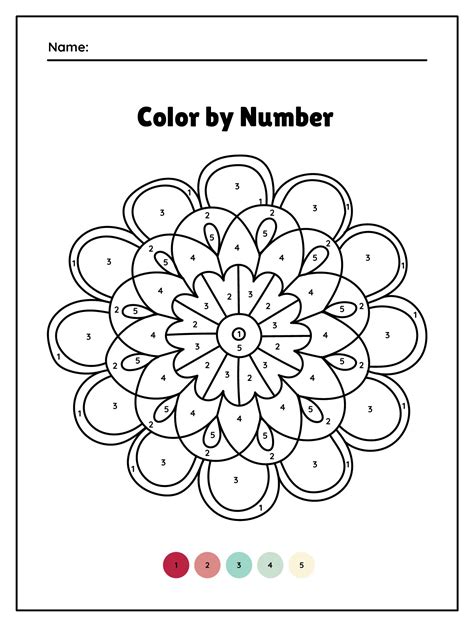 Mandalas Color By Number 10 Free Pdf Printables Printablee