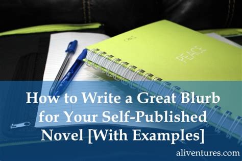 How to Write a Great Blurb for Your Self-Published Novel [With Examples] | Aliventures