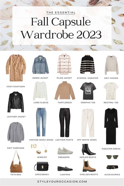 Create An Effortless Fall Capsule Wardrobe 2023 With These Fall