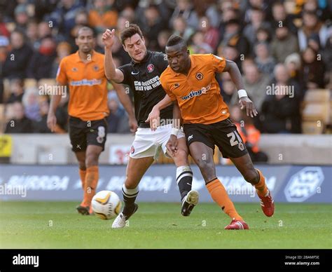 Wolverhampton Wanderers Tongo Doumbia Right And Charlton Athletic S