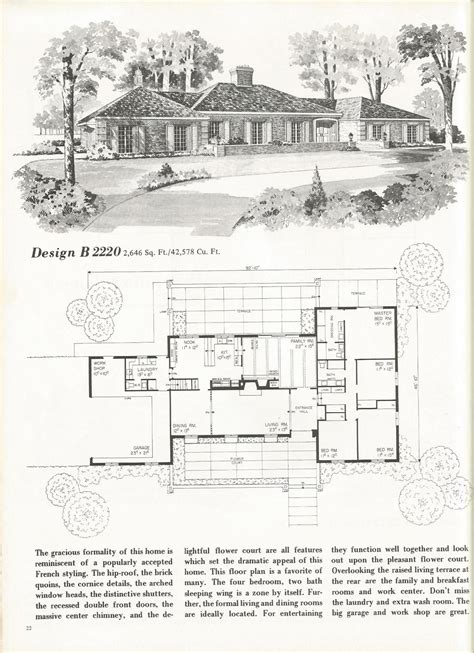 Vintage House Plans French Country And Tudor Styles Vintage House Plans French Country House