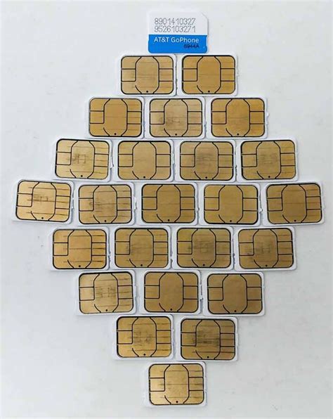 Lot Of At T Go Phone Nano Sim Card Gsm G Lte Ff New Never