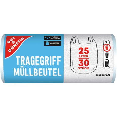 Gut G Nstig Tragegriff M Llbeutel Liter St Ck M Ll Und