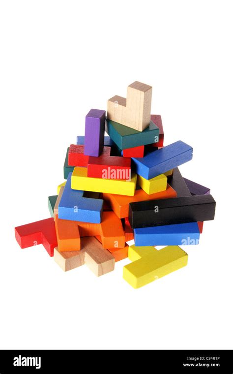 Wooden Toy Blocks Stock Photo - Alamy