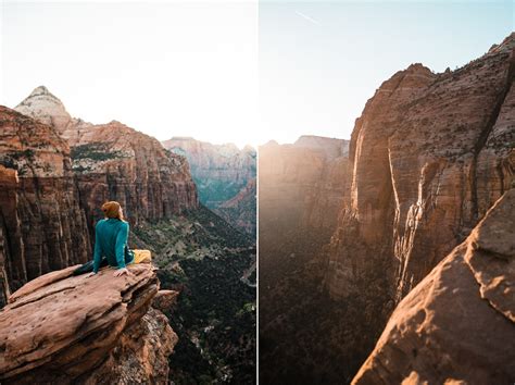 Zion Canyon Overlook Trail at Sunset | The Foxes Photography