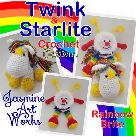 Twink And Starlite Rainbow Bright Crochet Pattern Jasmine Art Works