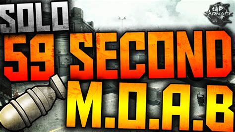 MW3 SOLO 59 SECOND MOAB YouTube