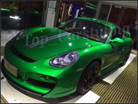 candy GLoss Metallic Green Vinyl Car Wrap Styling candy Glossy with Air Free full car Covering ...