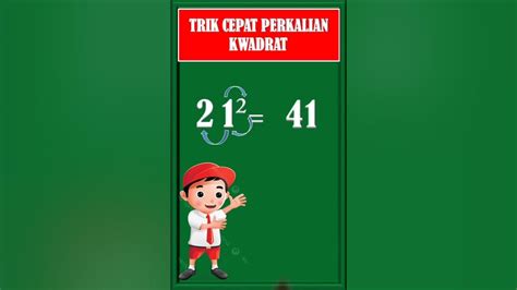 Trik Cepat Perkalian Kuadrat Shots Matematika Youtube