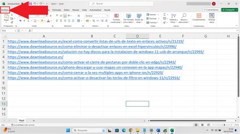 Como eliminar o desactivar enlaces en Excel Hipervínculos