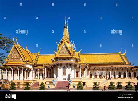 cambodia royal palace throne hall  res stock photography  images