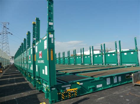 CONTAINERIZATION: Super Rack adjustable height flat rack containers...