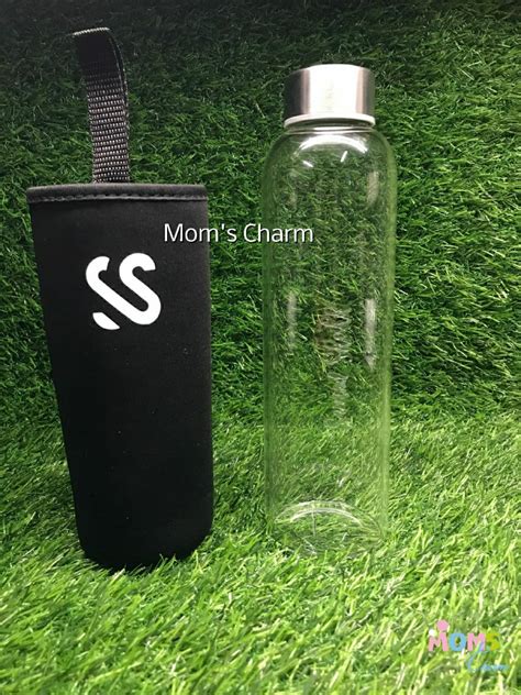 Customized Glass Bottle With Cover Mom’s Charm