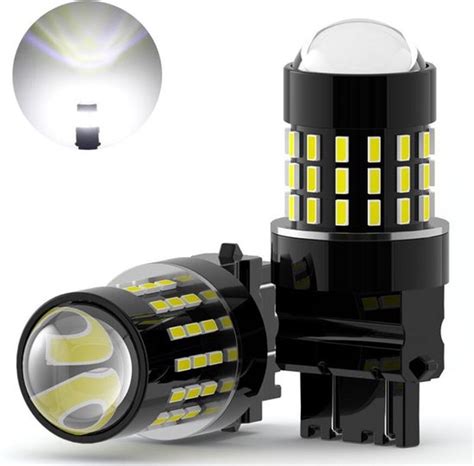 TLVX T20 7443 W21 5W LED Autolampen Canbus Kleur 6000K Wit Licht