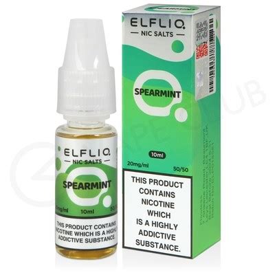 Spearmint Nic Salt E Liquid By Elf Bar Elfliq 4 For 10