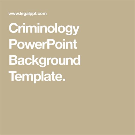 Criminology Powerpoint Background Template Background For Powerpoint Presentation Powerpoint