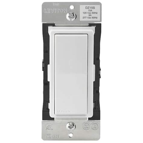 Leviton Decora Smart With Z Wave Technology 15 Amp Switch Whitelight Almond R51 Dz15s 1rz