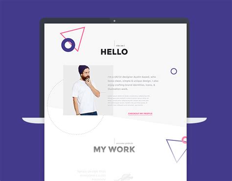 Me - Creative Portfolio & Resume / CV PSD Template :: Behance