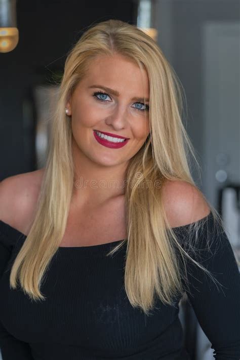 Gorgeous Blonde Model Enjoying A Day At Home Before Work Stock Image Image Of Model Coffee
