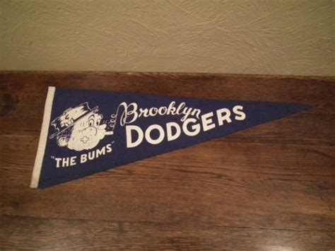 Vintage Brooklyn Dodgers Pennant The Bums Rare S Dodgers