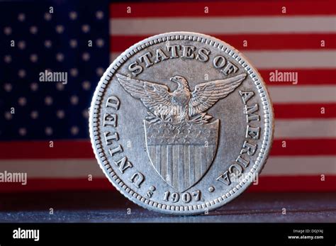 1907 Philippines 50 Centavo Coin Stock Photo Alamy