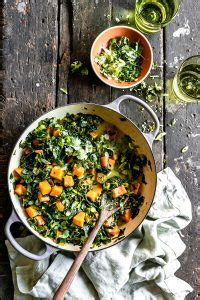 Coconut Milk Braised Collard Greens with Butternut Squash • ashcuoco