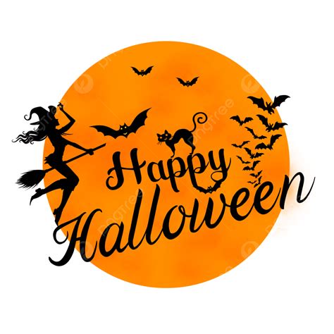 Happy Halloween Design With Witch Happy Halloween Halloween