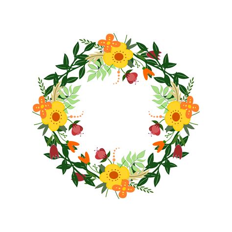 Floral Wreath Clipart Illustration Free Stock Photo Public Domain