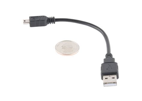 USB Mini-B Cable - 6" - Robot Gear Australia