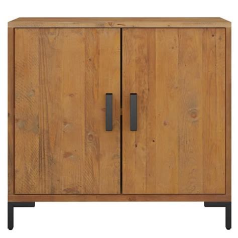 CUQUE Buffet Marron 75x35x70 cm Bois de pin massif recyclé CQ003