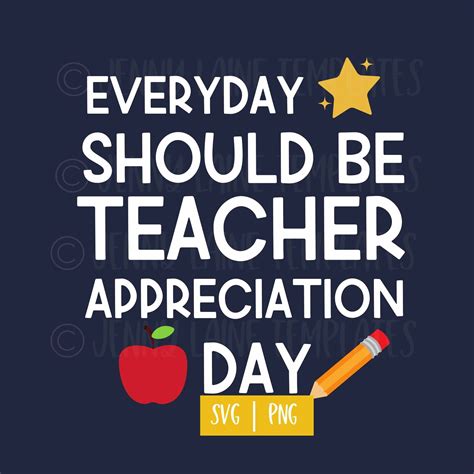 Teacher Appreciation PNG and SVG Teacher Gift PNG Teacher Gift Teacher ...