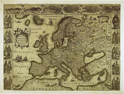 Map of Europe Antique world maps ancient maps World Map 19