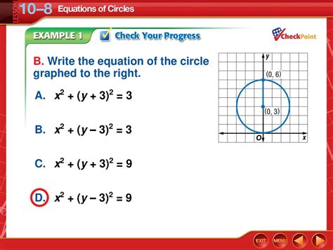 Lesson 10 8 Equations Of Circles Ppt Download