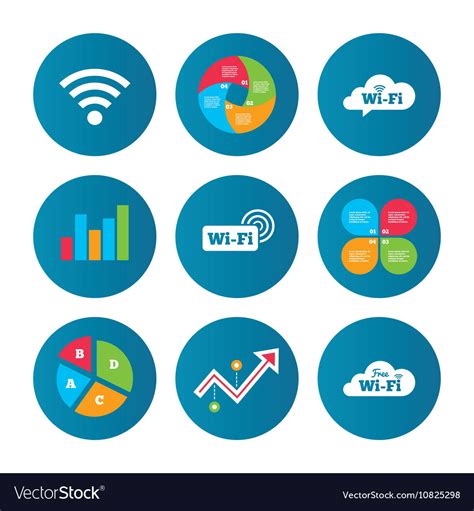 Wifi Wireless Network Icons Wi Fi Speech Bubble Vector Image