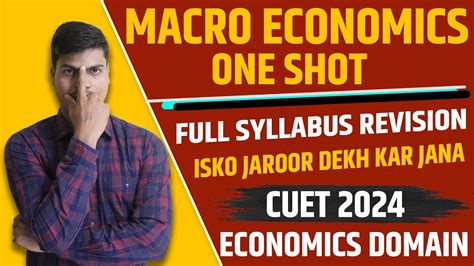 Economics Domain Cuet One Shot Before Exam Revision Macro