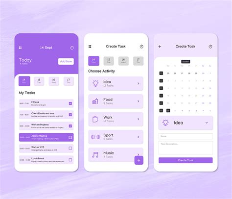 To-Do List App UI Design by anchal on Dribbble