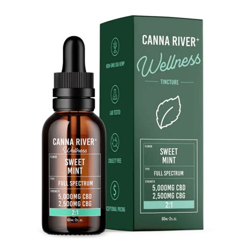 Canna River Cbd Cbg Pain Wellness Full Spectrum Sweet Mint Mg