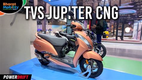 TVS Jupiter CNG First Look Bharat Mobility Expo 2025 PowerDrift