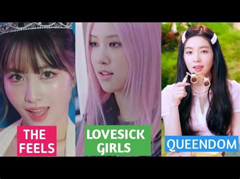 BLACKPINK VS TWICE VS RED VELVET Ranking Latest Comeback In Different