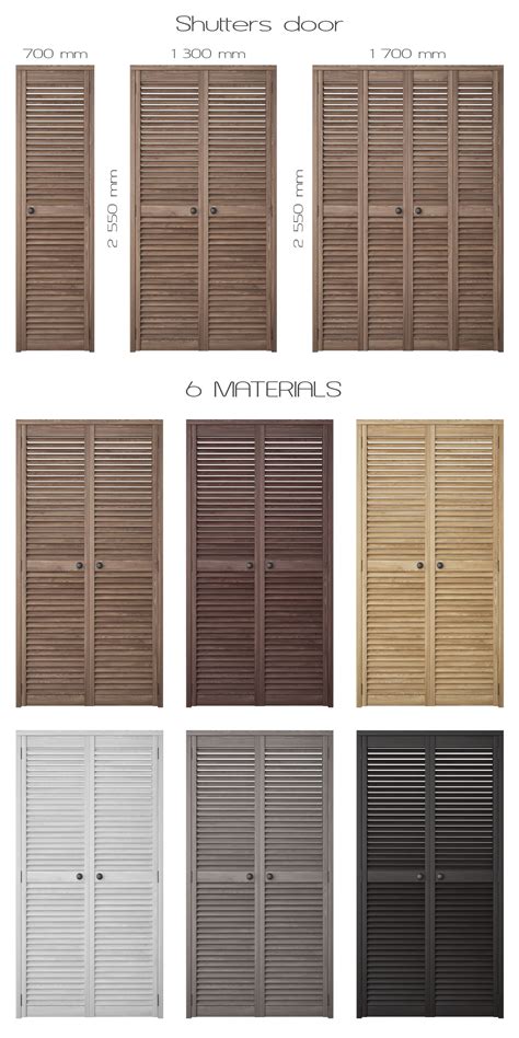 Shutters Door 3d Model Cgtrader