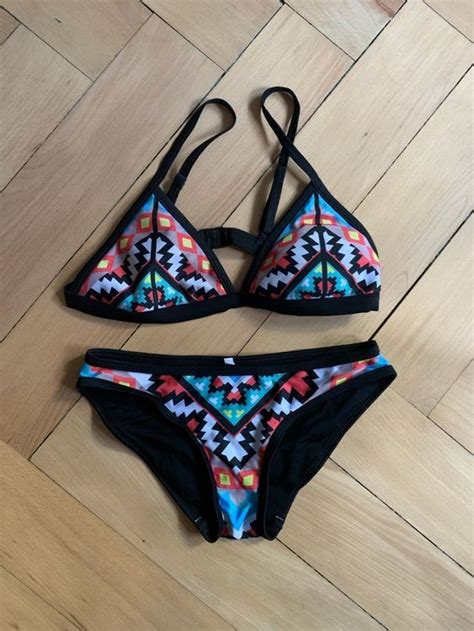 Bikini schwarz mit Aztec Print M Gebraucht in Zürich für CHF mit Lieferung auf Ricardo