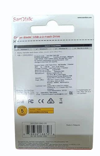 SanDisk Cruzer Blade 128GB Pen Drive at Rs 680/piece | SanDisk Pen ...