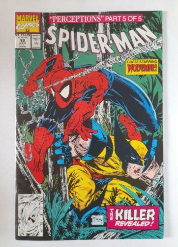 Spiderman Vf Nm Todd Mc Farlane Cover And Art Wolverine