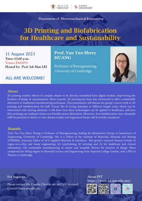 Seminar 3D Printing And Biofabrication For Healthcare And