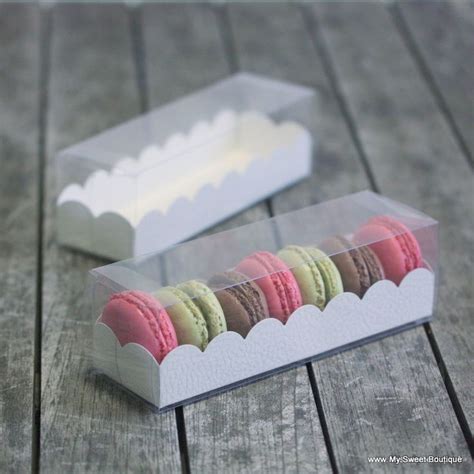 R Glette Macarons Macarons Wedding Boxes Transparent Box